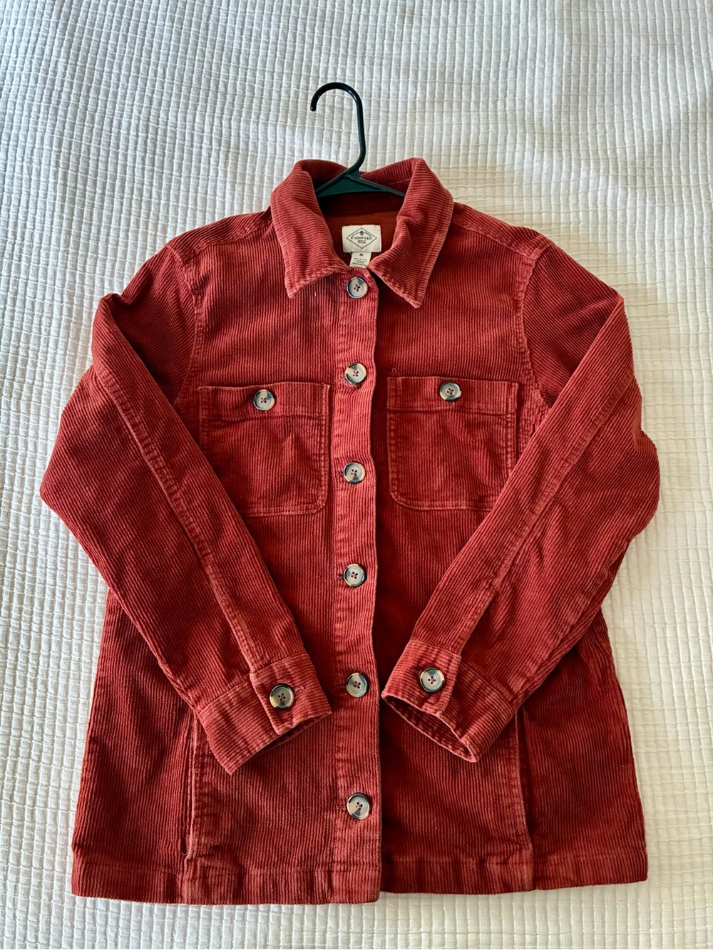Rust Red Corduroy Shirt/Jacket